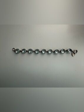 Catherine Popesco La Vie Parisienne Ice Blue Swarovski Crystal Bracelet
